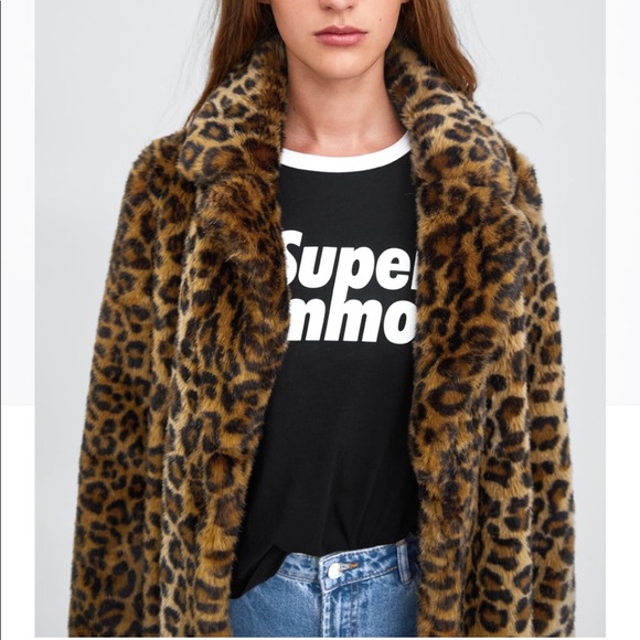 NWT ZARA trafaluc Black White Graphic Tee, S. - Picture 3 of 8